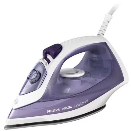 Ferro de Passar a Vapor Philips Walita EasySpeed GC1752 com Spray e Base de Cerâmica – Roxo/Branco